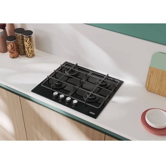 FRANKE FHSM 604 3G DC BK C 59 cm Μαύρο Εστία Αερίου Αυτόνομη image 2