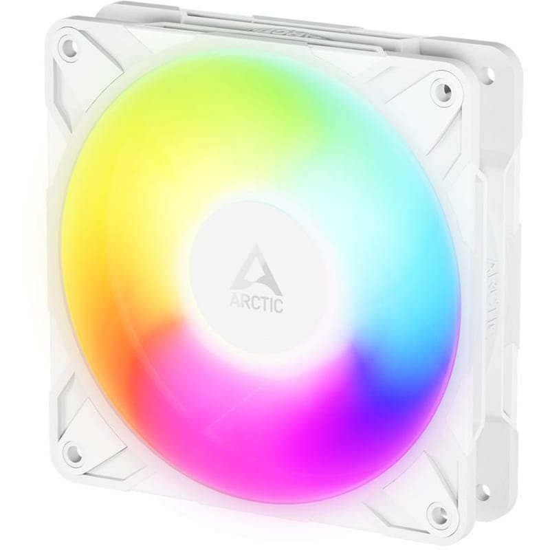 Case Fan Arctic P12 Pro Reverse Blade 120mm με ARGB Φωτισμό και Σύνδεση 4-Pin PWM - Λευκό
