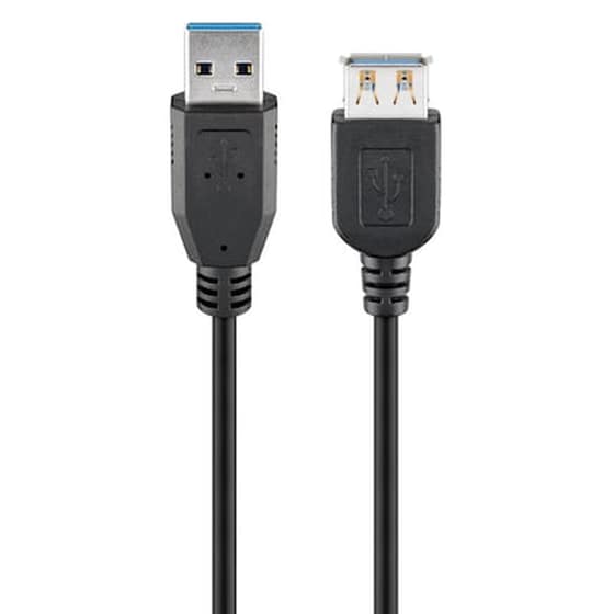 Goobay Καλώδιο Usb 3.0 Σε Usb (f) 95726, Copper, 5m, Μαύρο image 0
