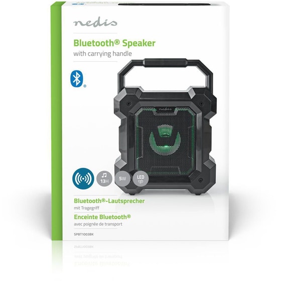 Nedis Spbt1003Bk Φορητό Ηχείο 5 W - Μαύρο image 6