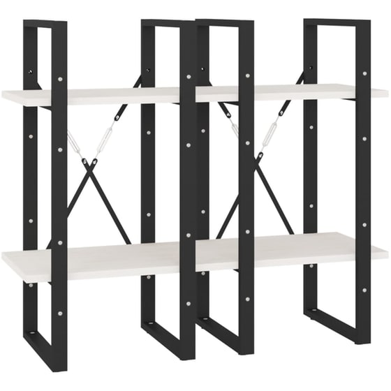 Βιβλιοθήκη VidaXL από Μέταλλο 40x30x140 cm - Λευκό image 5