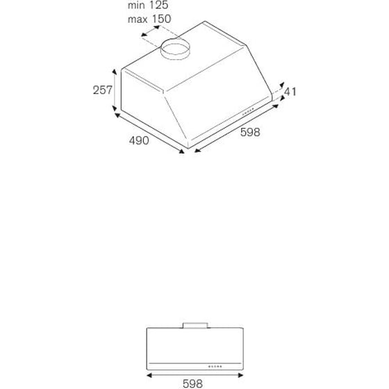 BERTAZZONI KU60PRO1XA 60 cm Inox Απορροφητήρας Ελεύθερος image 1