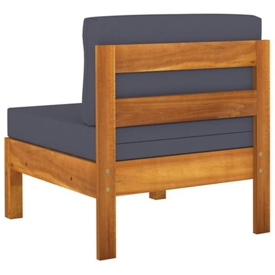 Vidaxl Σαλόνι Κήπου 7 Τεμαχίων Μασίφ Ξύλο Ακακίας Σκ. Γκρι Μαξιλάρια image 5