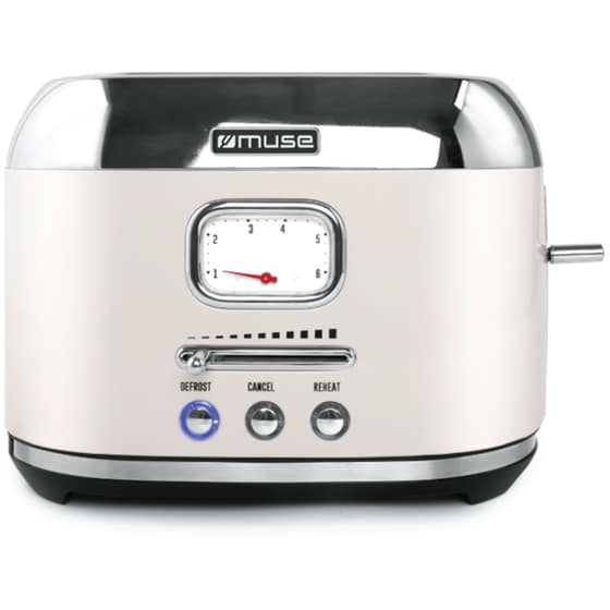 MUSE MS-120 SC 2 Θέσεων 1000W Κρεμ Φρυγανιέρα image 0