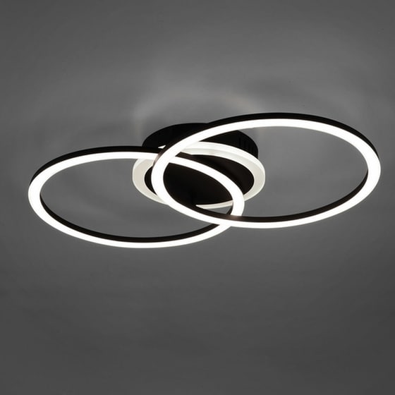 Trio Lighting Venida Πλαφονιέρα Οροφής 50εκ. Μαύρη με Ενσωματωμένο LED image 3