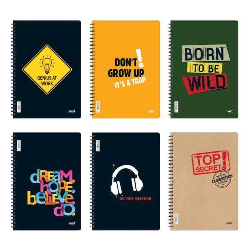 Τετράδιo Σπιράλ Next 2 Θεμάτων 70Φ Genius 70 Φύλλων (1 Τεμάχιο) NEXT