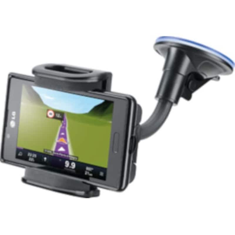 Βάση Στήριξης Αυτοκινήτου Παρμπριζ Cellular Line Big Crab Με Βεντούζα - Μαύρο