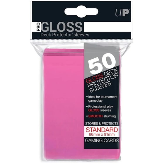 Ultra Pro Up - Standard Sleeves - Bright Pink 50 Τμχ image 0