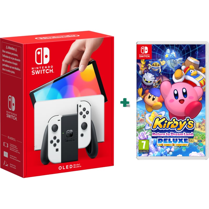 Nintendo Switch OLED Model White Kirbys Return to Dream Land Deluxe