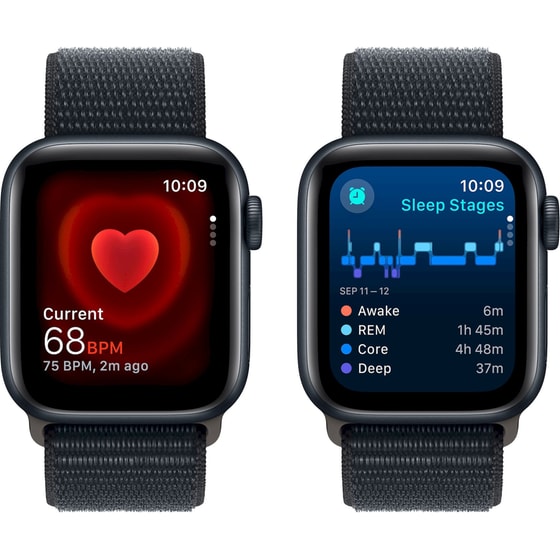 Apple Watch SE Midnight Aluminium GPS 40mm - Midnight Sports Loop Regular image 4