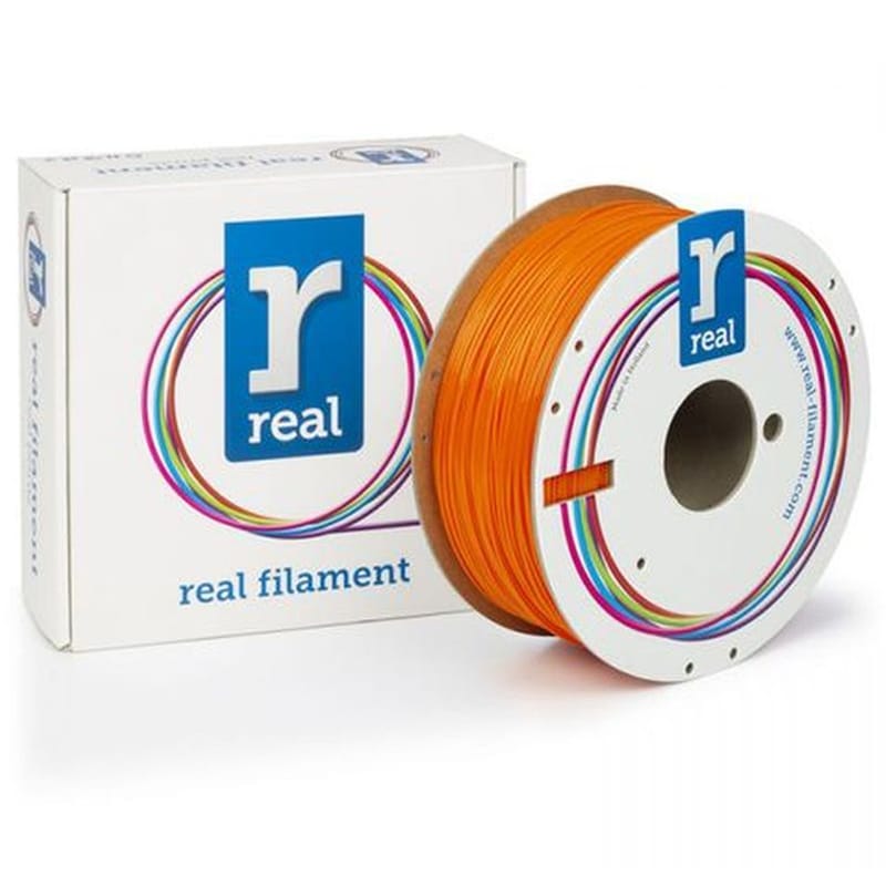 REAL FILAMENTS REAL FILAMENTS νήμα 3D εκτυπωτή PETG - 0.5kg 1.75mm - Πορτοκαλί