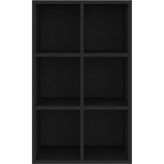 Βιβλιοθήκη VidaXL από Ξύλο 66x30x98 cm - Μαύρο image 2