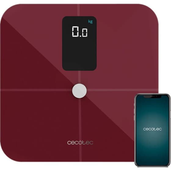 Ψηφιακή Ζυγαριά Σώματος CECOTEC CEC-04261 Με Λιπομέτρηση Μπορντό image 0