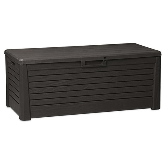 Italy Πλαστικό Μπαούλο 148x72x60cm 550lt 22.5kg Massif Καπάκι-κάθισμα 2 Ατόμων  Anthracite image 0