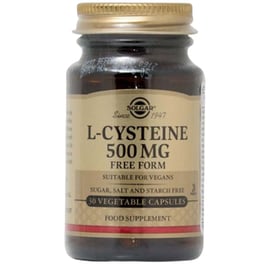 Αμινοξύ Solgar L-cysteine 500mg - 30 κάψουλες