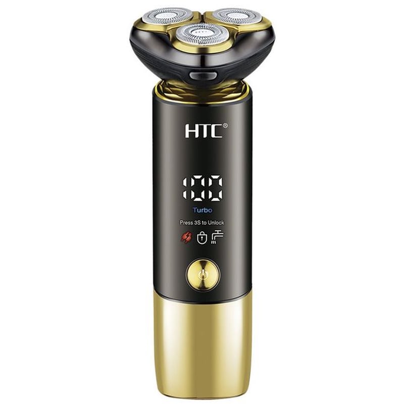 HTC GT-699 Ξυριστική Μηχανή Επαναφορτιζόμενη Μαύρο-Χρυσό