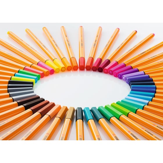 Μαρκαδόρος Γραφής Stabilo Point 88 Στρογγυλή Μύτη Γκρι 0.4 mm image 3