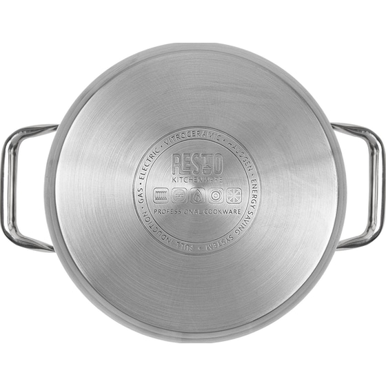 Κατσαρολάκι Ρηχό RESTO 92002 Casserole από Ανοξείδωτο Ατσάλι 18 cm 2.6 L Inox image 6