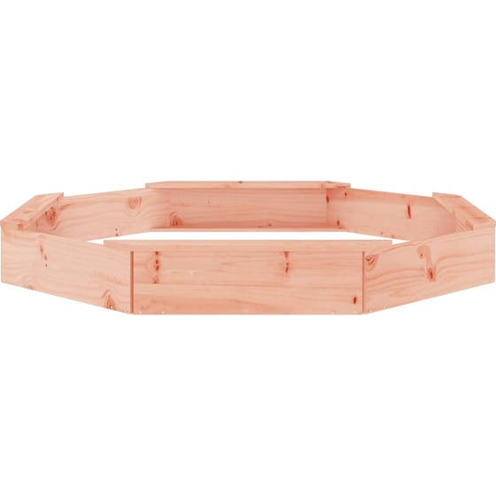 VidaXL Αμμοδόχος με Καθίσματα Οκτάγωνη 159.5x159.5x20cm Ξύλινη - Φυσικό Χρώμα Ξύλου image 3