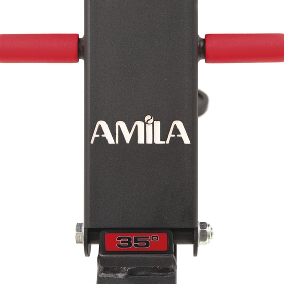 Ρυθμιζόμενος Πάγκος Γυμναστικής Amila 44760 131x58.5cm - Μαύρο/Κόκκινο image 2