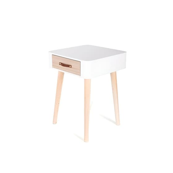 Κομοδίνο Aria Trade Από Mdf 35x35x48 cm - Λευκό image 1