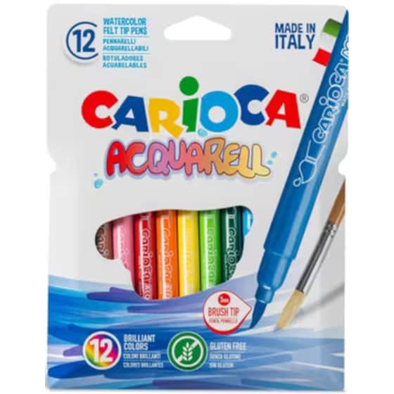 Μαρκαδόροι Carioca Ακουαρελλας 12 Τεμάχια image 0