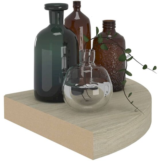 Ράφια Τοίχου VidaXL από MDF 25x25x3.8 cm 4 Τμχ -  Μπεζ image 6