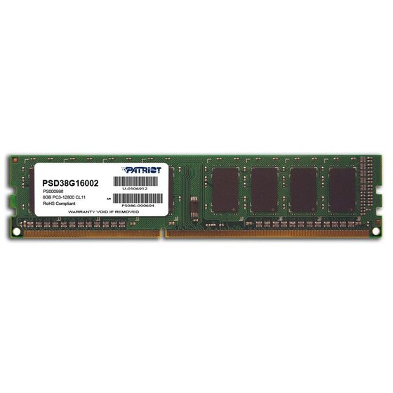 Patriot Signature PSD38G16002 DDR3 1600MHz (1x8GB) image 0