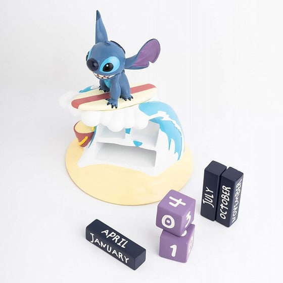 Επιτραπέζιο Διαρκές Ημερολόγιο 3D Erik Disney Lilo And Stitch Surfer image 2