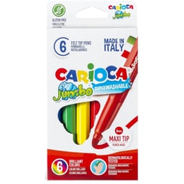 Μαρκαδόροι Carioca Jumbo 6.0 mm (6 Τεμάχια)
