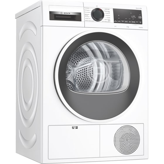 BOSCH WQG23108GR 8 kg A++ με Αντλία Θερμότητας και AntiVibration Λευκό Στεγνωτήριο Ρούχων image 0