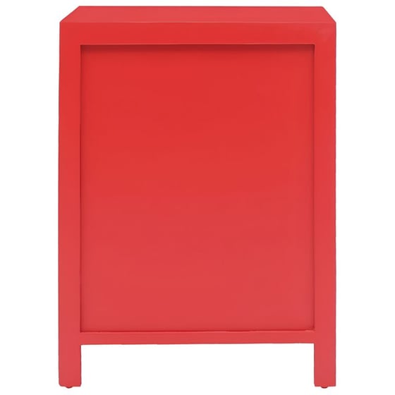 Κομοδίνο Vidaxl Από Ξύλο Παυλώνιας 38x28x52 cm  - Κόκκινο image 5