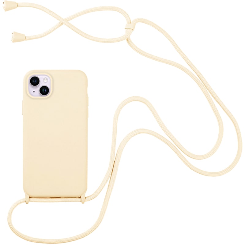Θήκη Apple iPhone 14 Plus - My Colors CarryHang Strap - Μπεζ