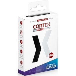 Ultimate Guard Cortex Card Sleeves Japanese Small Size - Matte Black (60 Sleeves)