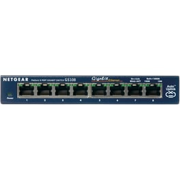 NETGEAR GS108GE Network Switch Unmanaged Gigabit Ethernet (1000 Mbps)