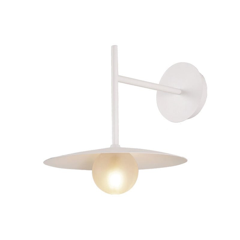 Απλίκα Τοίχου Aca Afinar Od94451ww Μεταλλική 25x20x28 cm - Λευκή