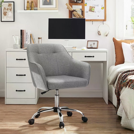 Καρέκλα Γραφείου Songmics Μεταλλική 64x64x93 cm - Γκρι image 1