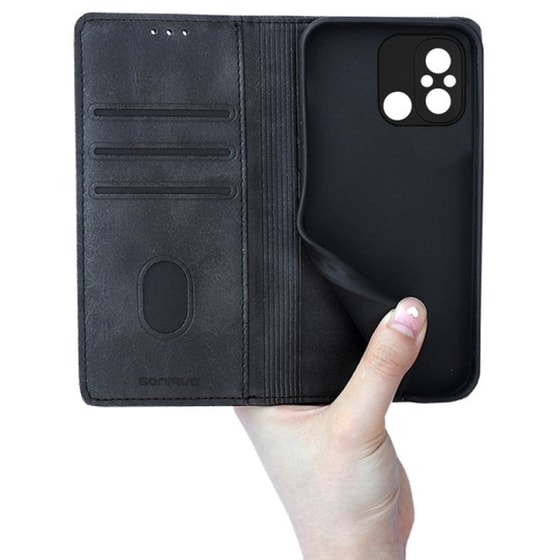 Θήκη Xiaomi Redmi 12C - Vintage Magnet Book Sonique - Ροζ Χρυσό image 2