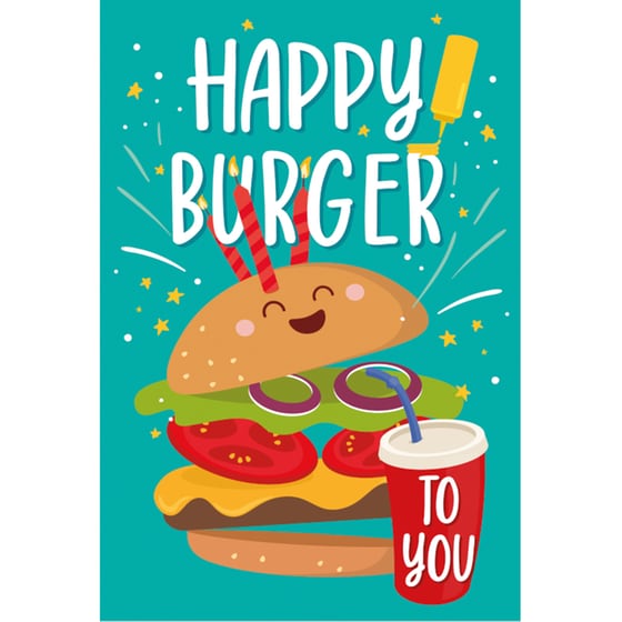Ευχετήρια Κάρτα Γενεθλίων Legami Burger - 11.5x17cm image 0