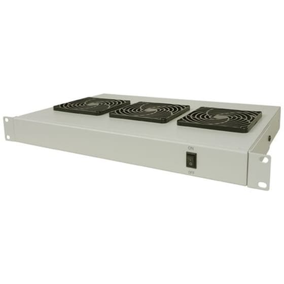 Int 712378 19" 1u 3-fan Ventilation Unit Grey 071-0379 image 0
