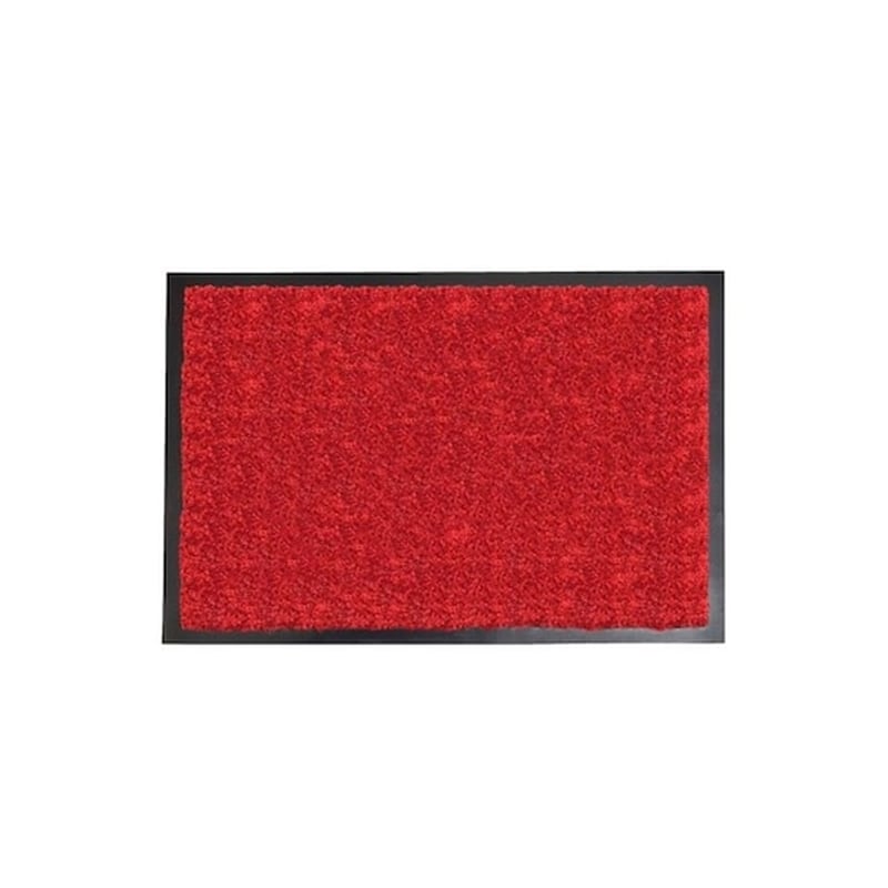 ARIA TRADE Πατάκι Χαλάκι Εισόδου Σε Κόκκινο Χρώμα Με Μαύρη Βάση 40x60 Cm, Baptiste