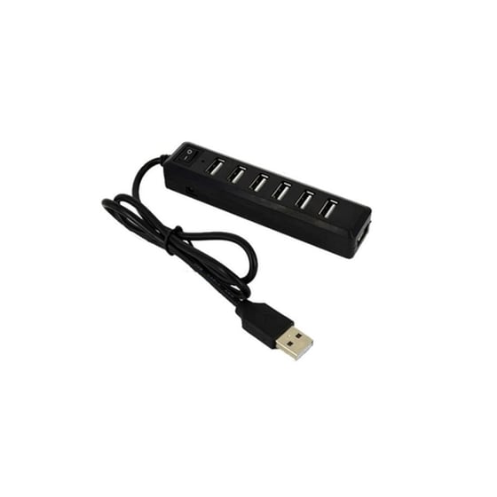 LAMTECH 7-Port USB 2.0 HUB Black (LAM040501) image 0