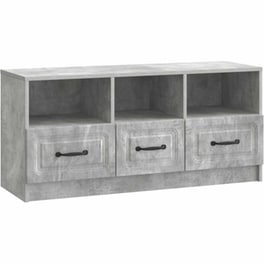 Έπιπλο Τηλεόρασης VidaXL με Συρτάρι 102x34.5x47 cm - Γκρι Σκυροδέματος