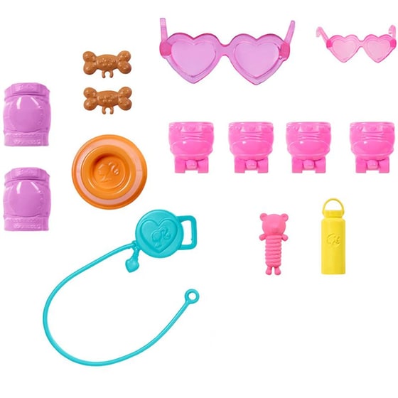 Κούκλα Barbie Family & Friends Roller Skating Doll & Pet image 2
