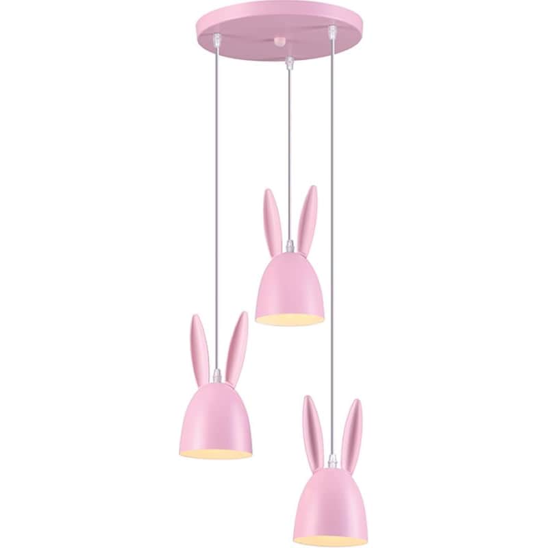 ACA DECOR Παιδικό Φωτιστικό Οροφής Aca Bunny ZM73P35P - Ροζ