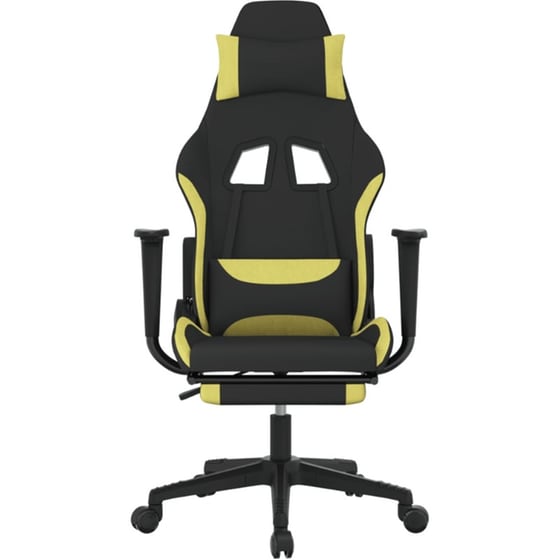 Καρέκλα Gaming VIDAXL 3143748 με Υποπόδιο - Μαύρο image 2