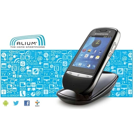 Ασύρματο Τηλέφωνο Sagem Alium Home Smartphone Μαύρο image 1