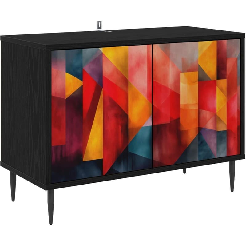 Έπιπλο Τηλεόρασης VidaXL HEESCH 69 x 33 x 50,5 cm - Μαύρη Δρυς