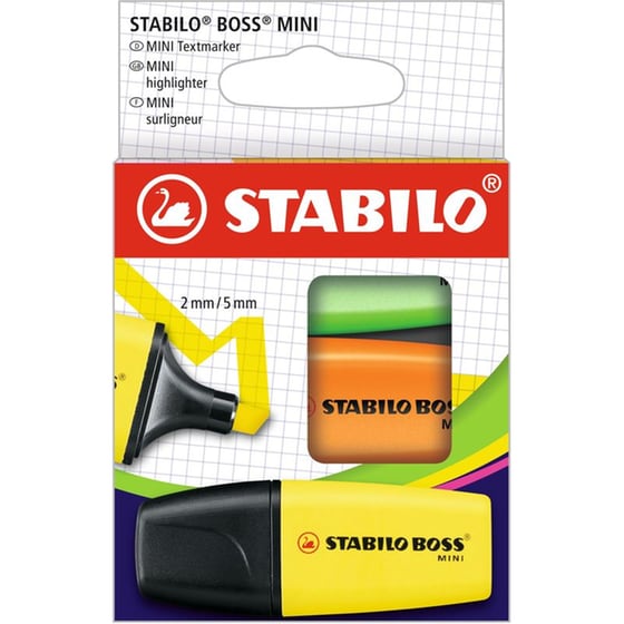 Μαρκαδόροι Υπογράμμισης Stabilo Boss Minipop 2.0 mm (3 Τεμάχια) image 0