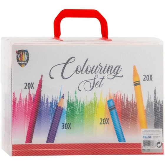 Σετ Ζωγραφικής Grafix&nbsp;Πλαστική&nbsp;Τσάντα (90 Τεμάχια) image 2